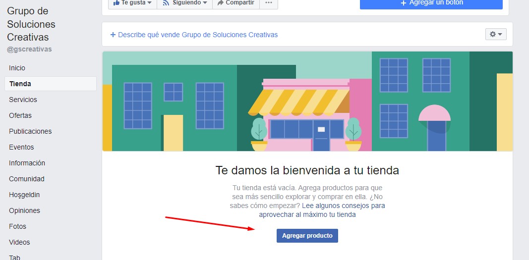 agregar producto tienda facebook